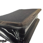 Chanel Black Patent Leather Trim Reissiue Flap Bag 2000