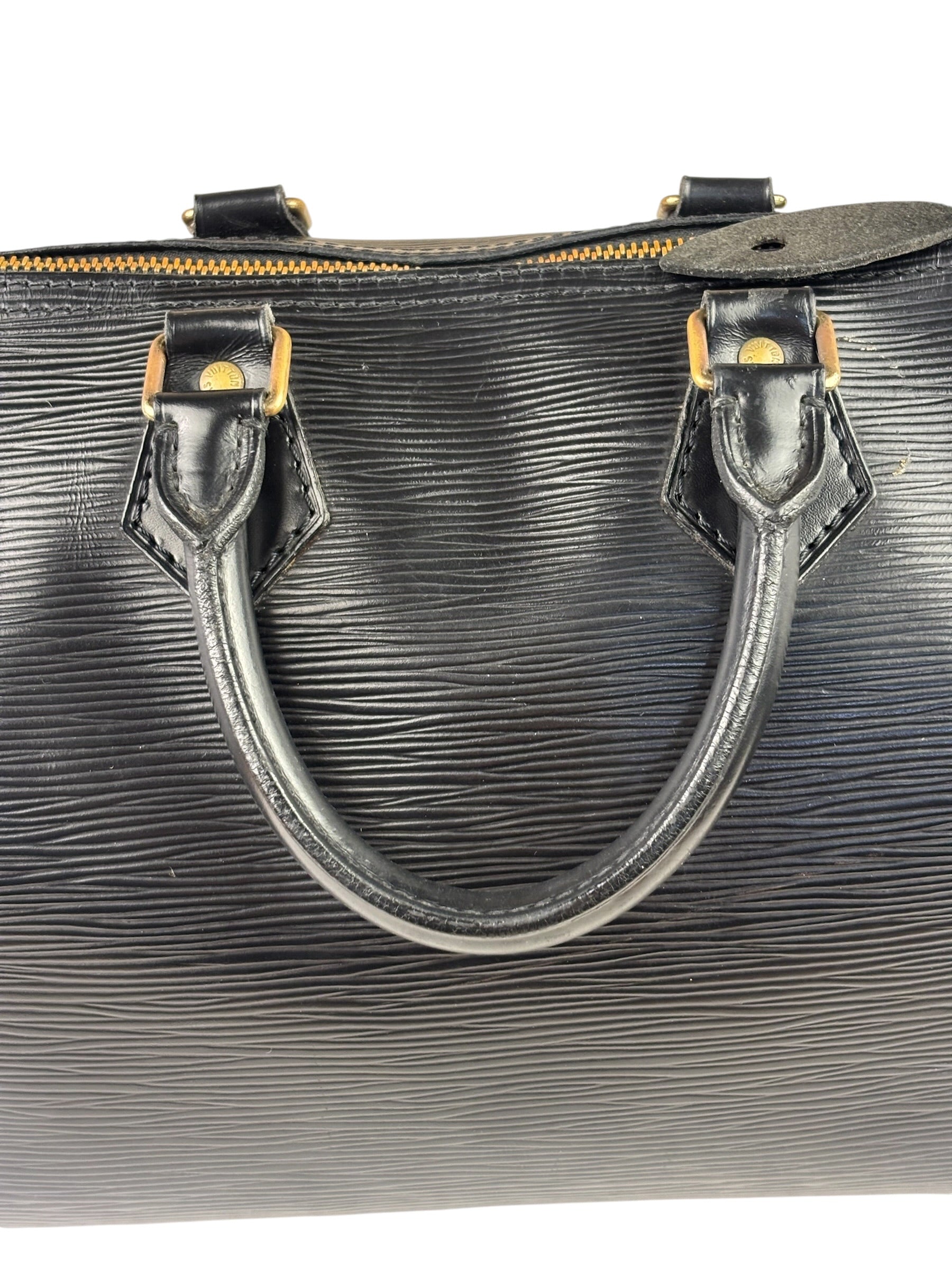 Louis Vuitton Black Epi Leather 25