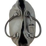 Prada Grey Vitello Daino Leather 2Way Handbag