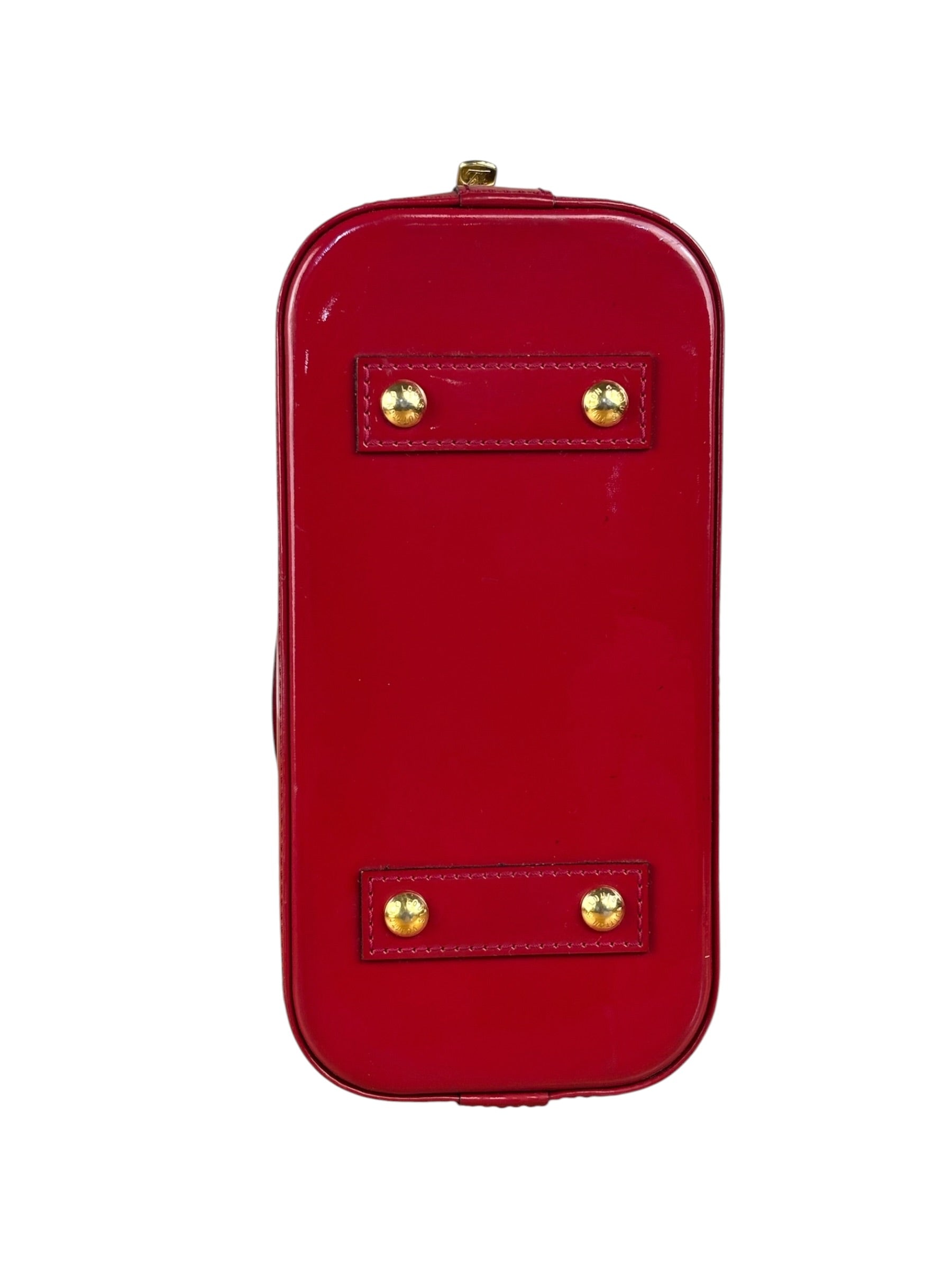 Louis Vuitton Red Monogram Vernis Alma bb