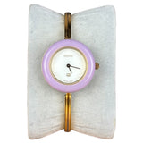 Gucci Vintage Gold 1100L Interchangeable Bezel Bangle