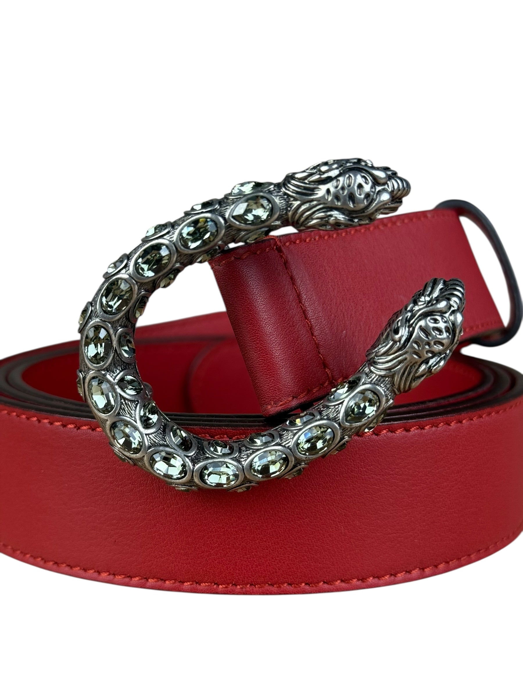 Gucci Dionysus Red Leather Belt