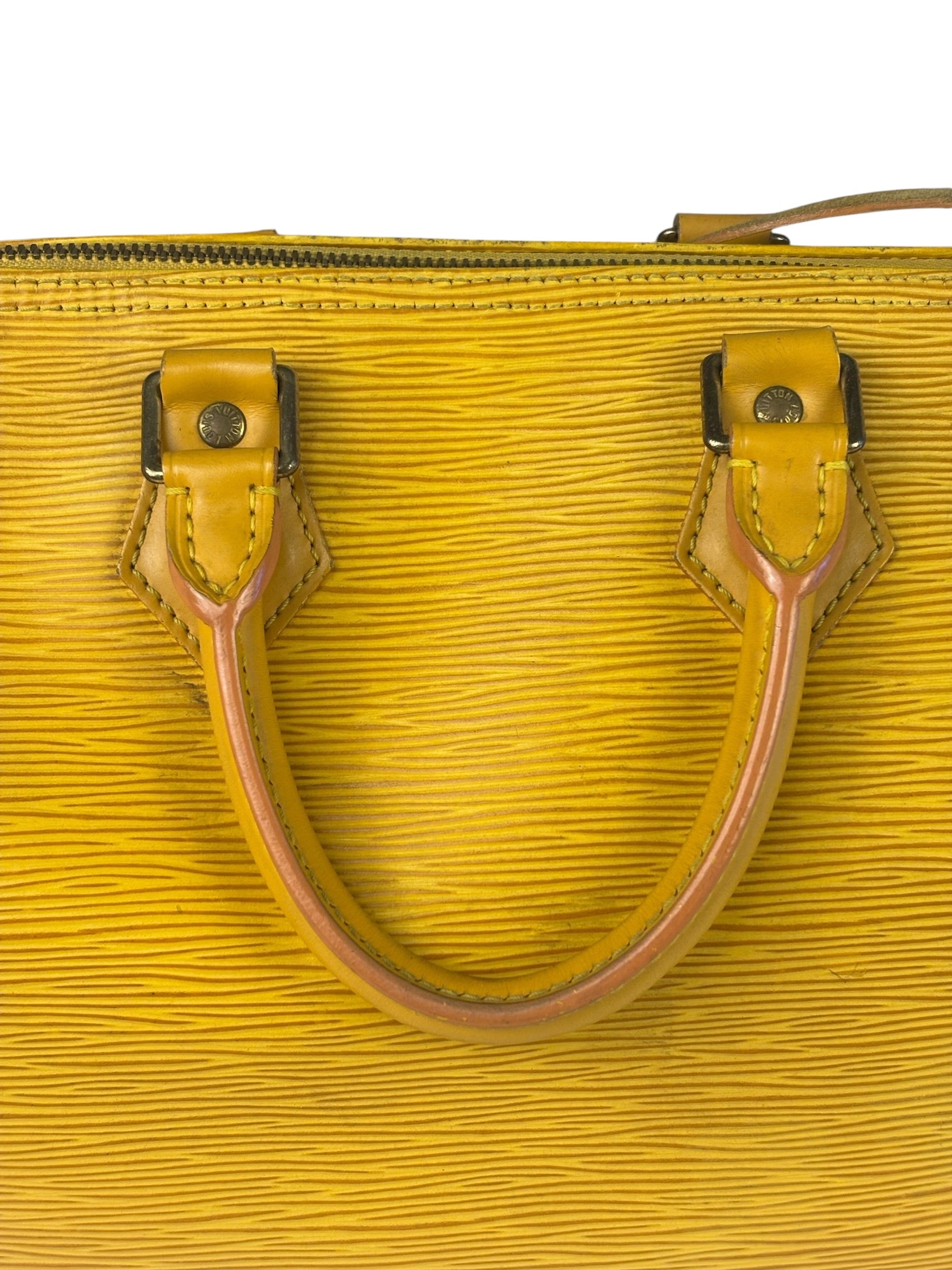 Louis Vuitton Yellow Epi Leather Speedy 25