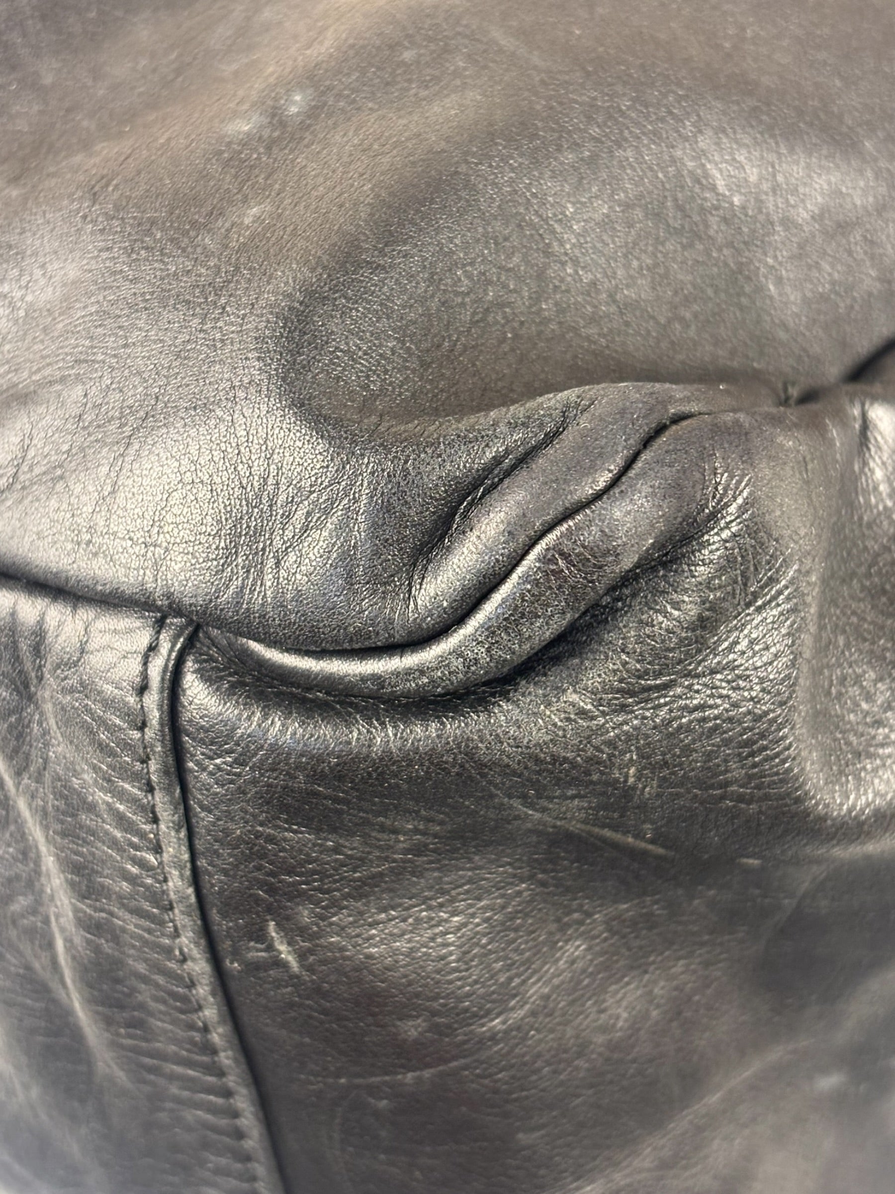 Loewe Vintage Black Calfskin Carryall Handbag