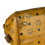 MCM Vintage Leather Logo Boston Handbag