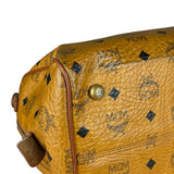 MCM Vintage Leather Logo Boston Handbag