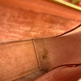 Celine Auburn Orange Leather Mini Belt Top Handle Bag