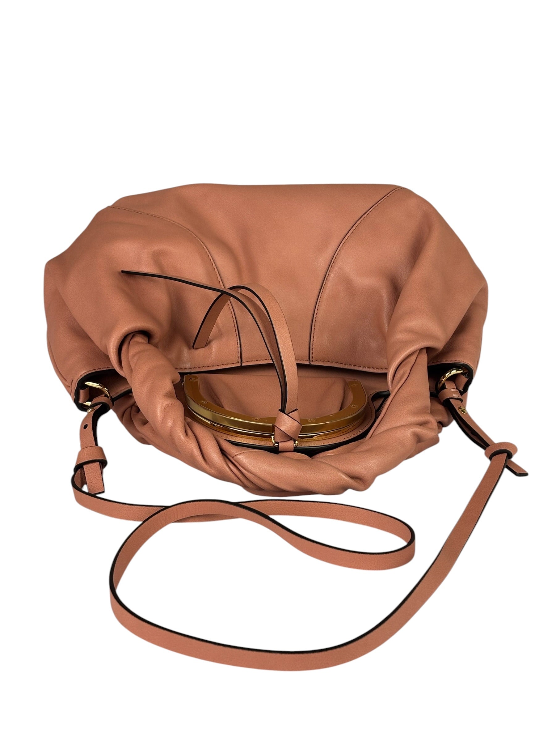 Fendi Pink Leather Spy Spice Mall Two-Way Bag