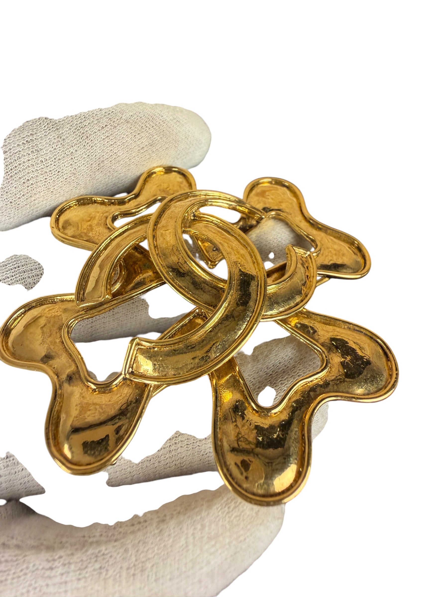 Chanel Vintage Spring Collection Lucky Four-Leaf Clover Brooch 94P 1994