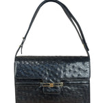 Balenciaga Vintage Black Leather Shoulder Bag