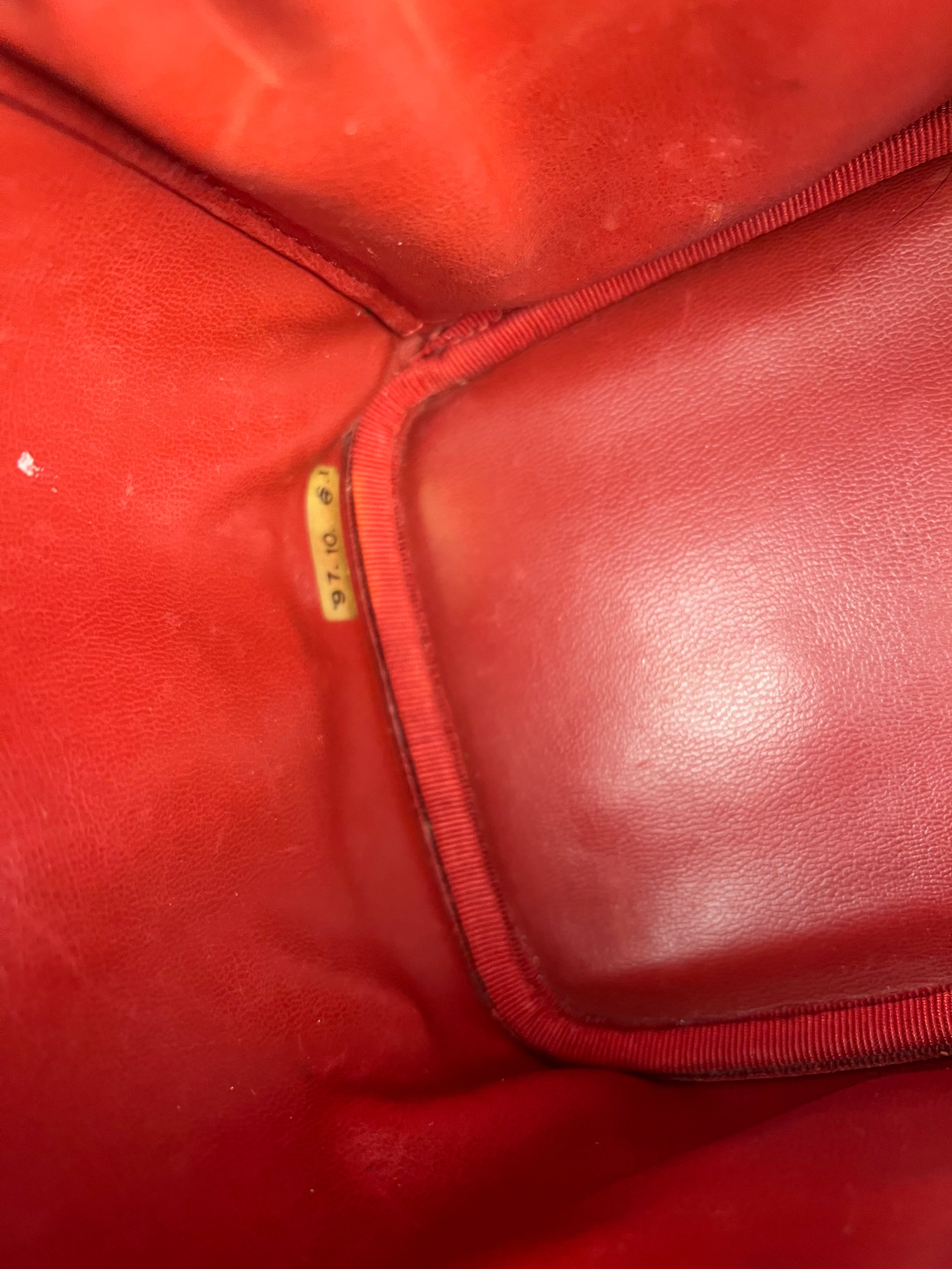Chanel Red Caviar Vanity Cosmetic Case