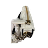Christian Dior White Leather Micro Vibe Two-Way Bag