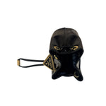 Prada Black Patent Leather Mini Chain Pouch