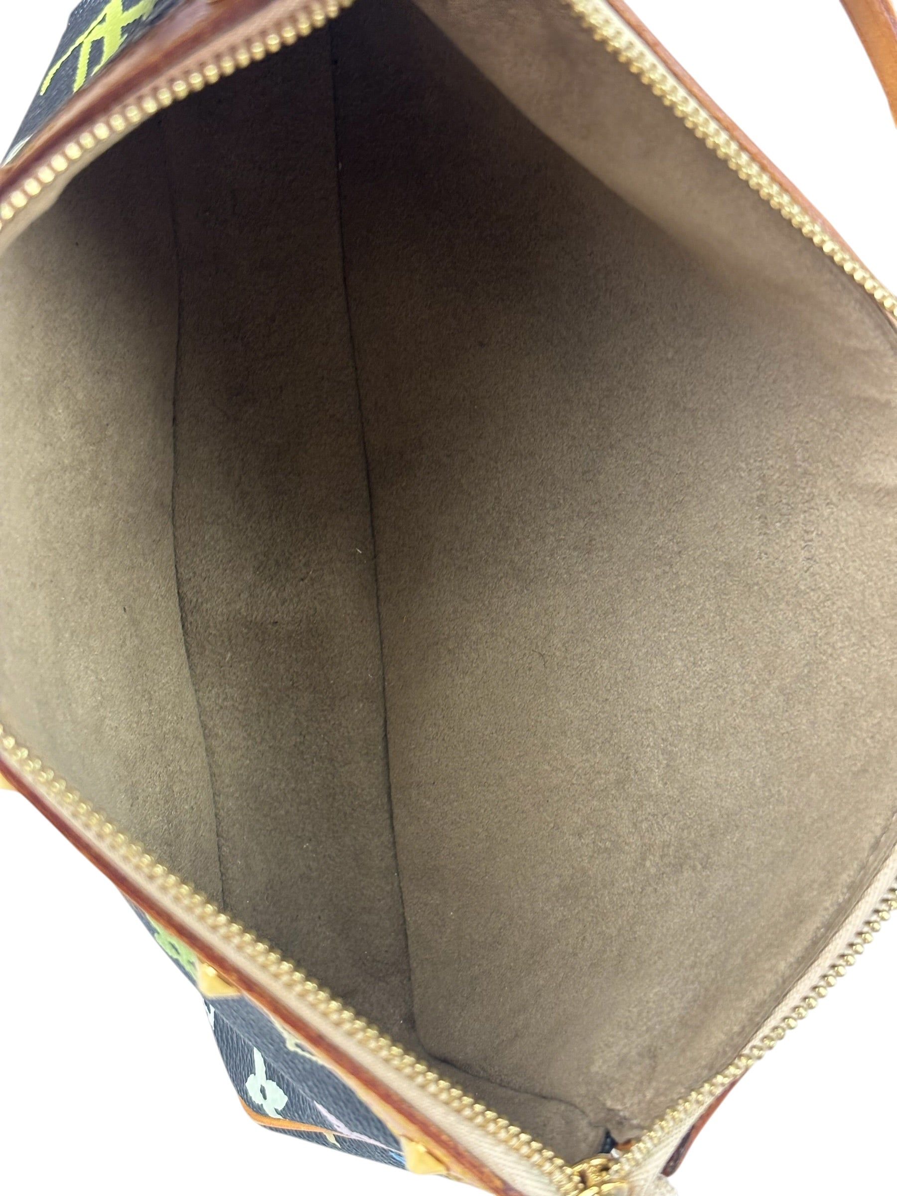 Louis Vuitton x Takashi Murakami Black Monogram Pochette