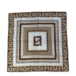 Fendi Vintage Chain Zucca Monogram Handkerchief Scarf