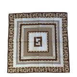 Fendi Vintage Chain Zucca Monogram Handkerchief Scarf