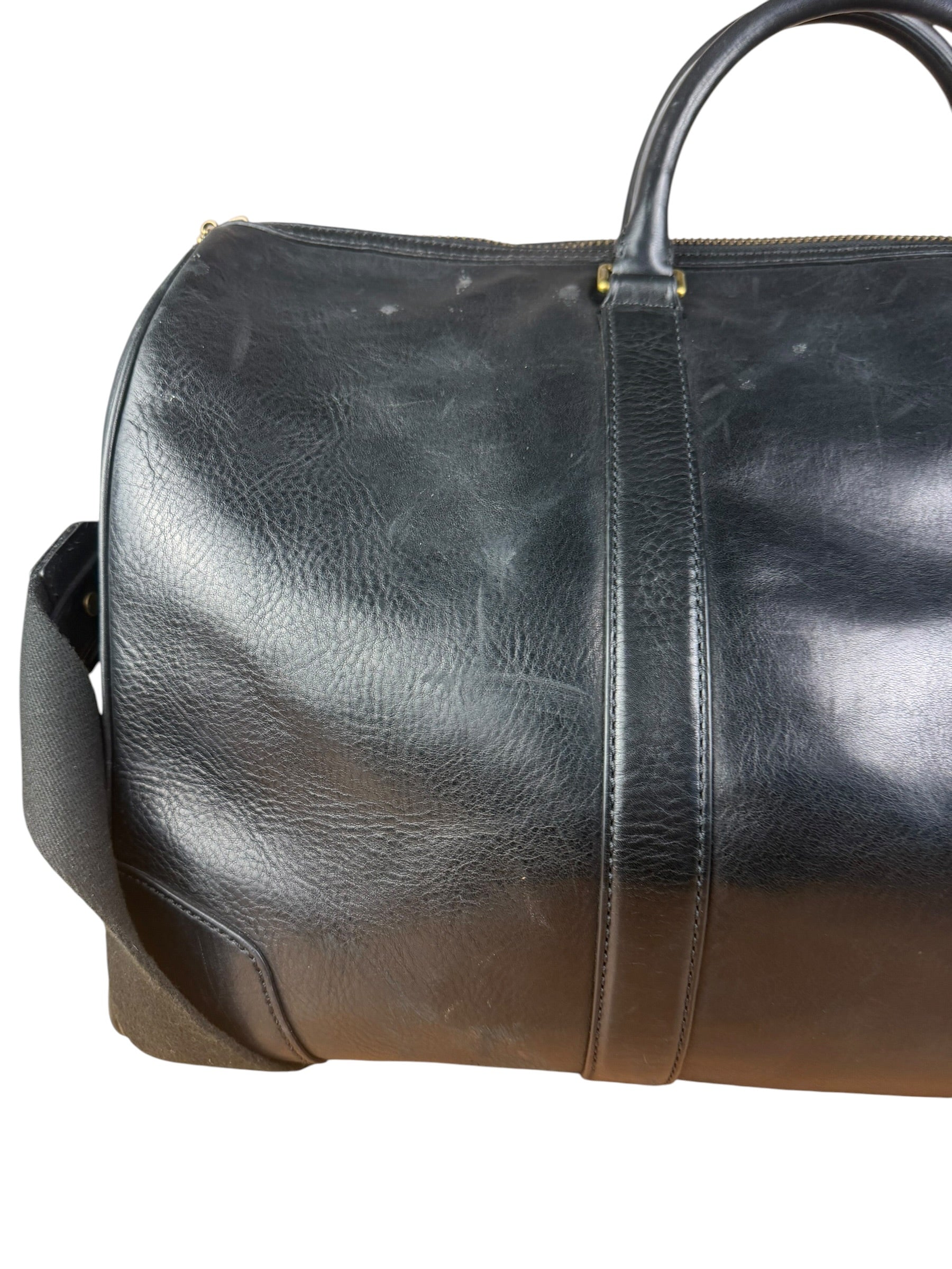 Coach Black Leather Large Duffle