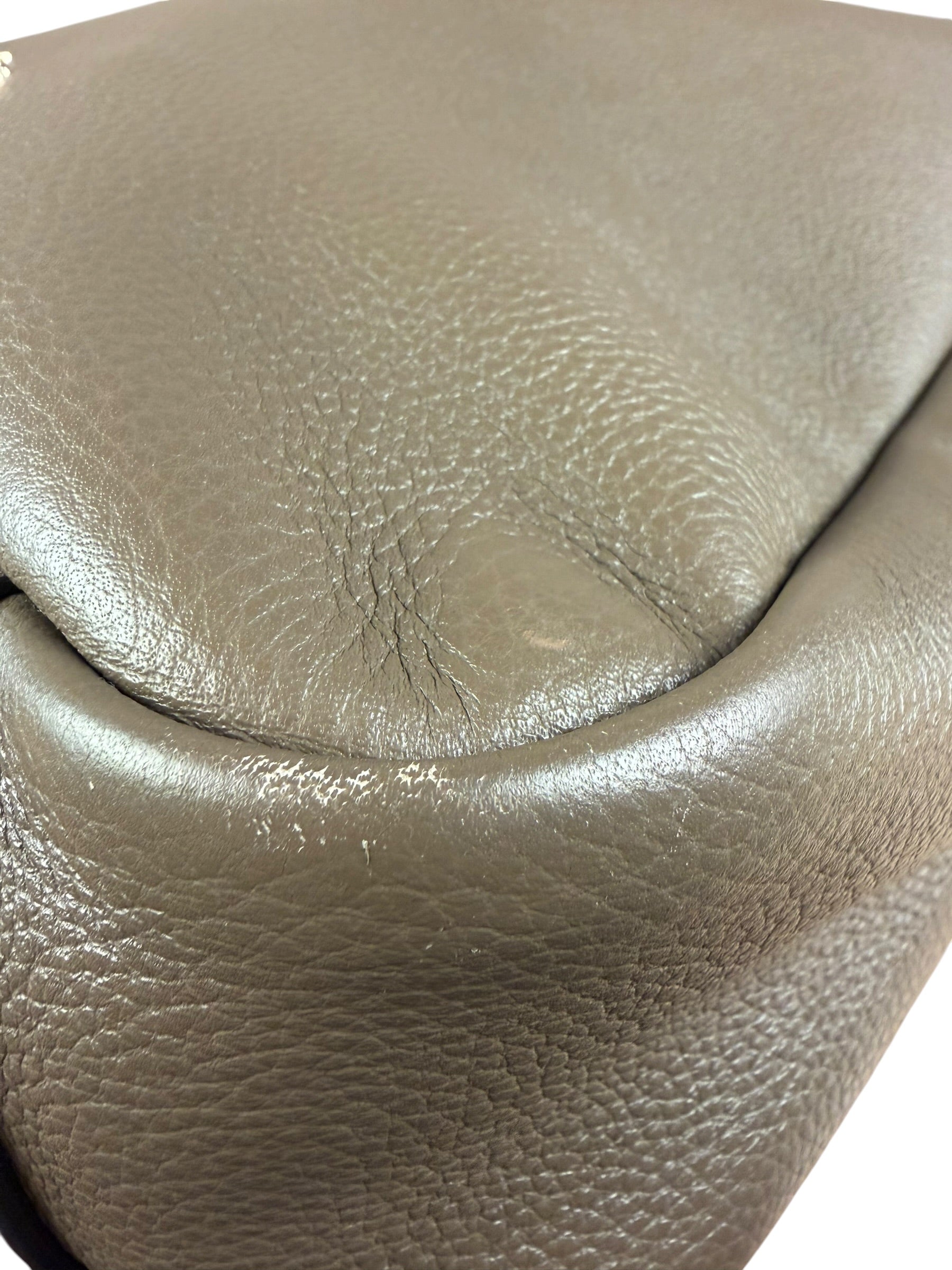 Coach Brown Pebbled Leather Large Hadley Tote