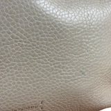 Brunello Cucinelli Ivory Grained Leather Tote Bag