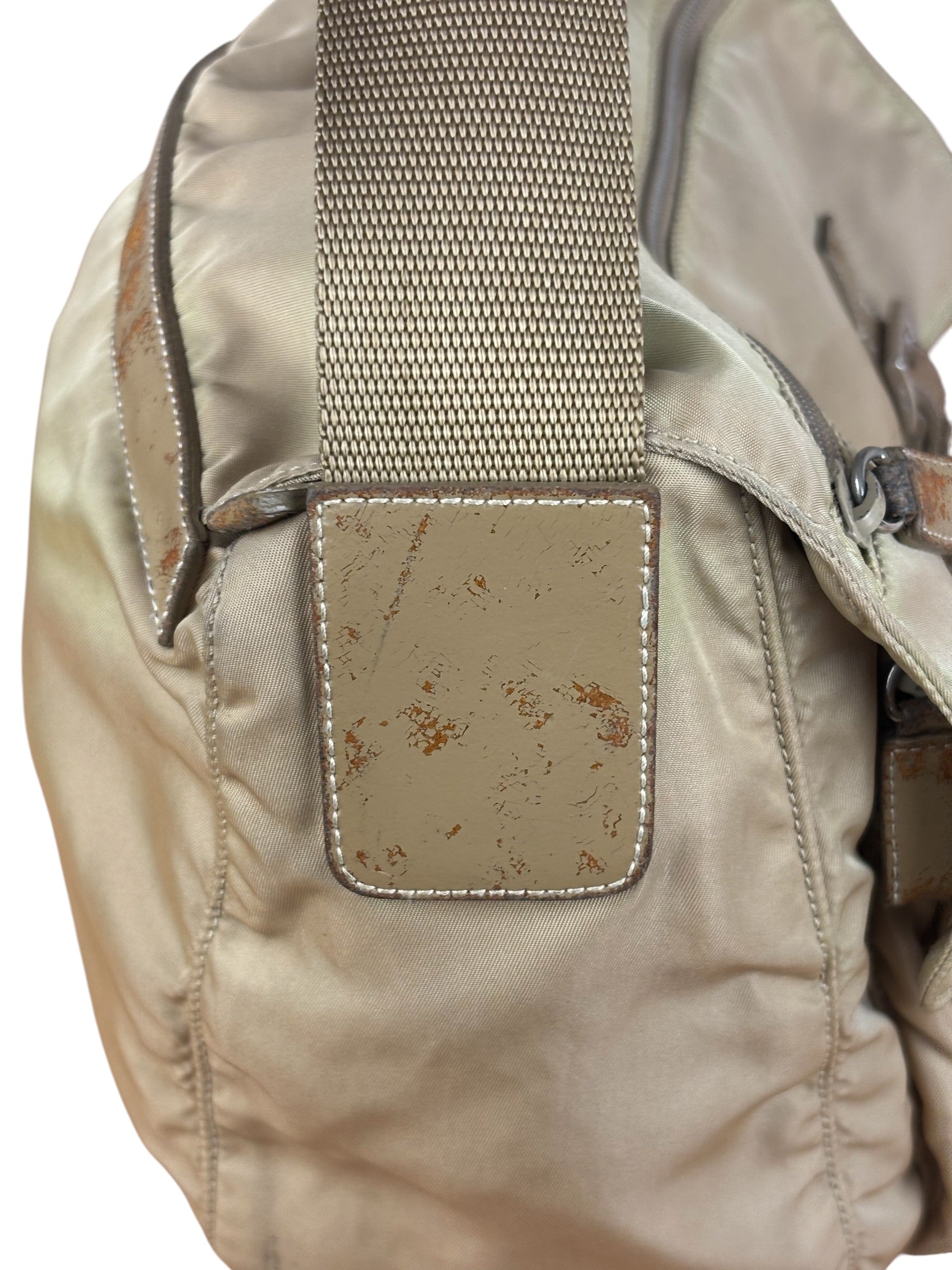 Prada Khaki Tessuto Nylon Messenger
