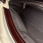 Fendi Cream Baguette Shoulder Bag