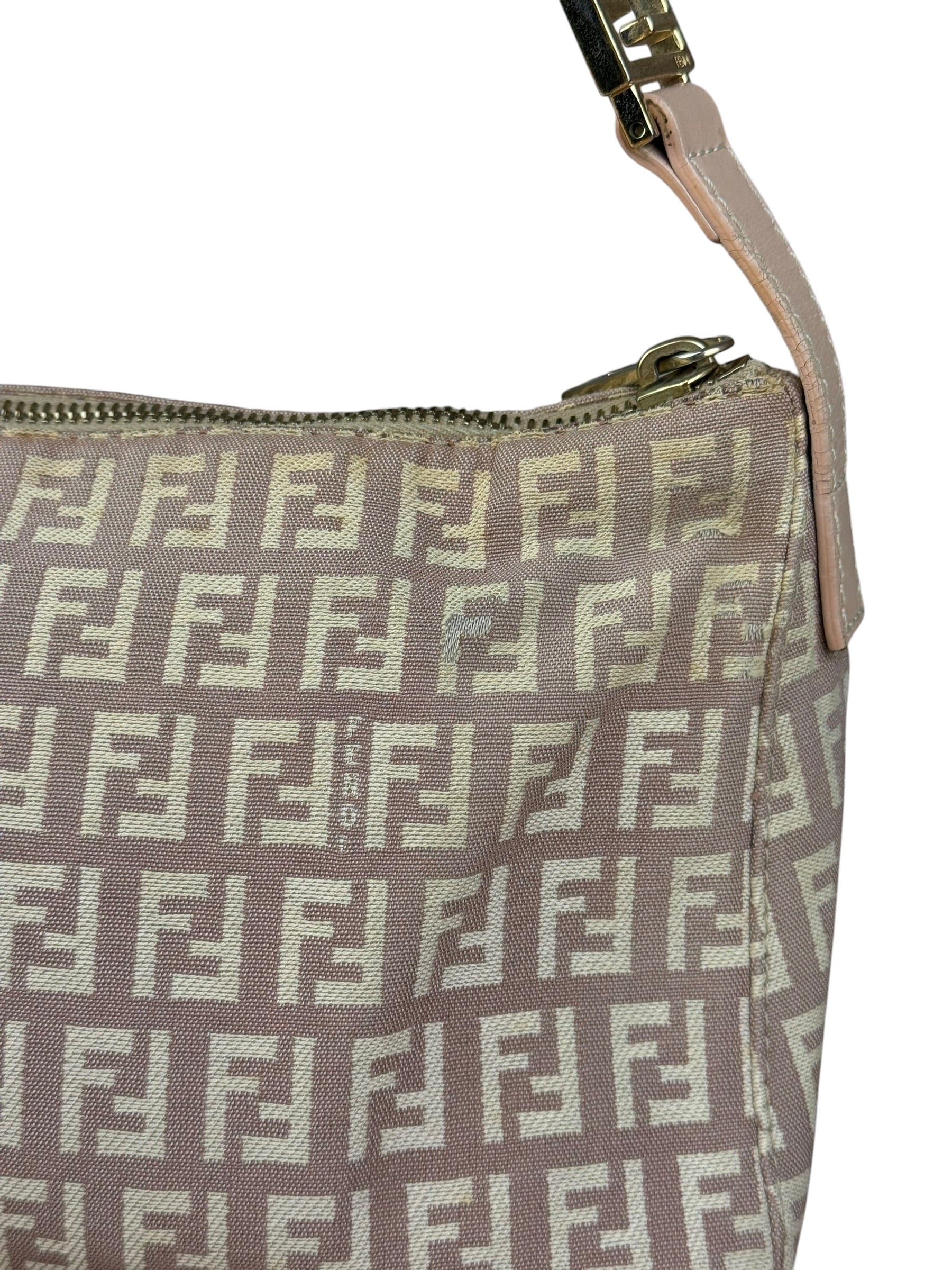 Fendi Vintage FF Beige Pochette