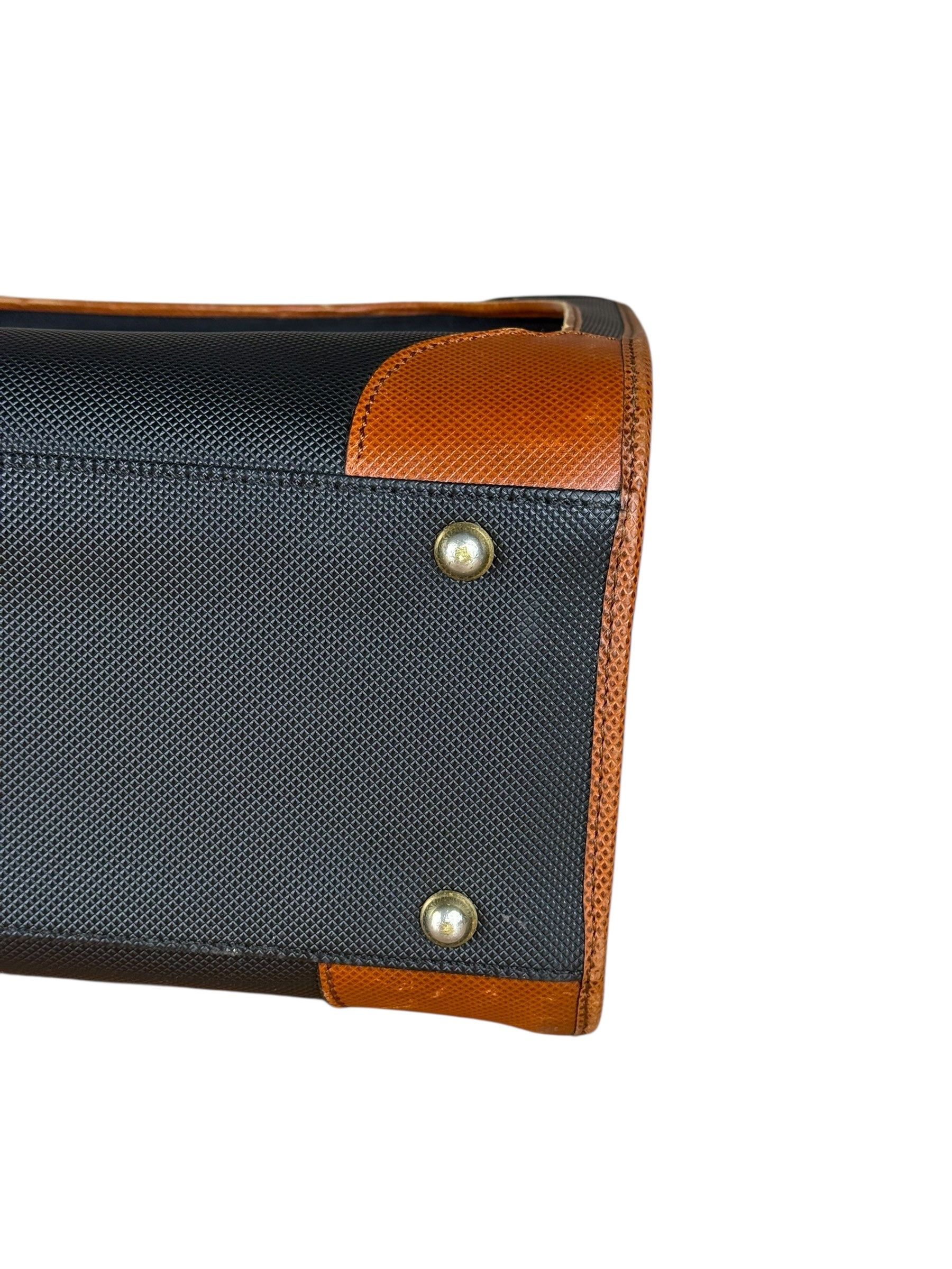 Bottega Veneta Vintage Travel Case Black/Brown