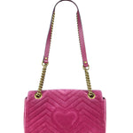 Gucci GG Marmont Pink Velour Chain Bag