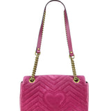 Gucci GG Marmont Pink Velour Chain Bag