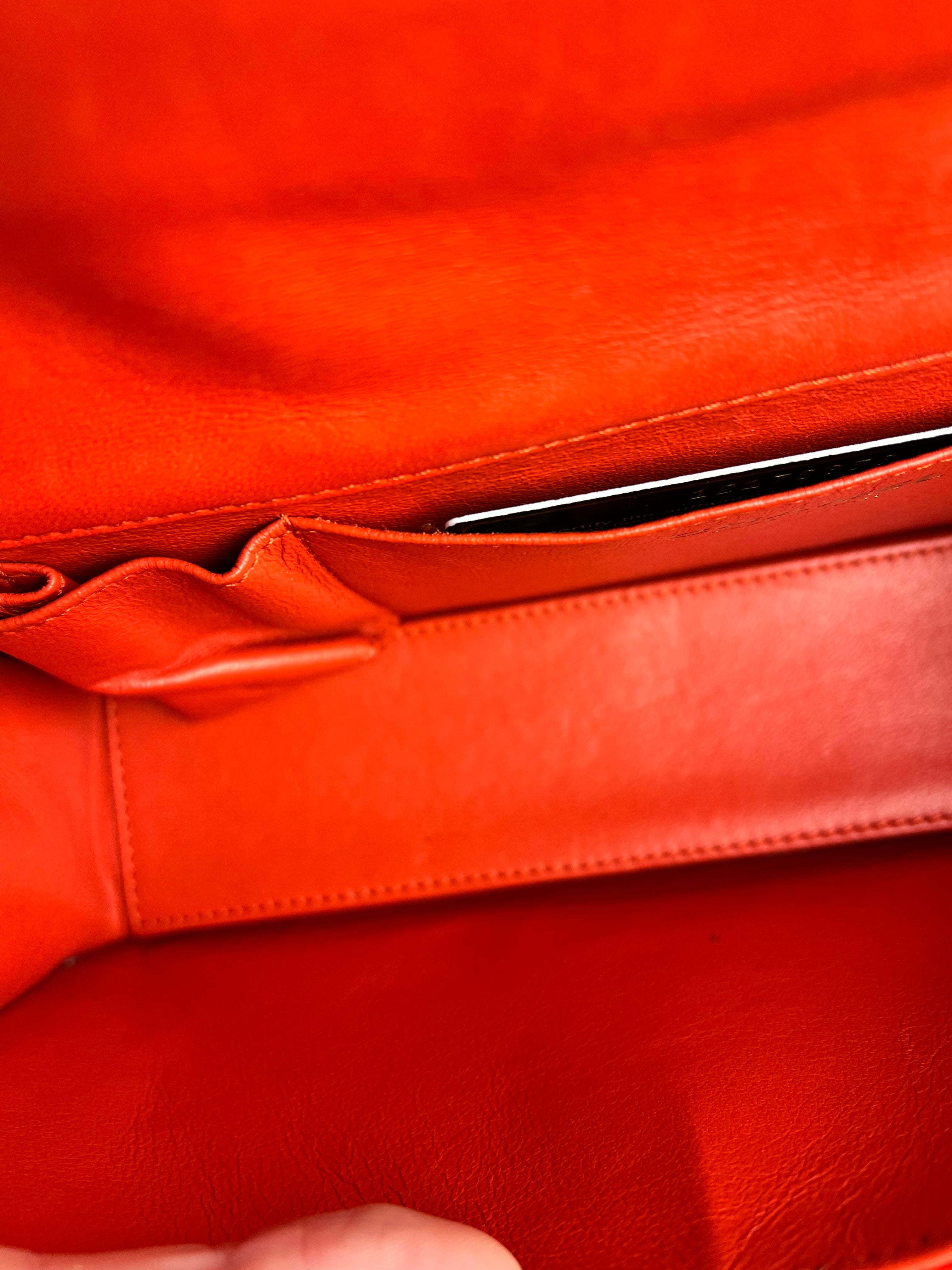 Chanel Red Metallic Evening Star Flap Bag 2008