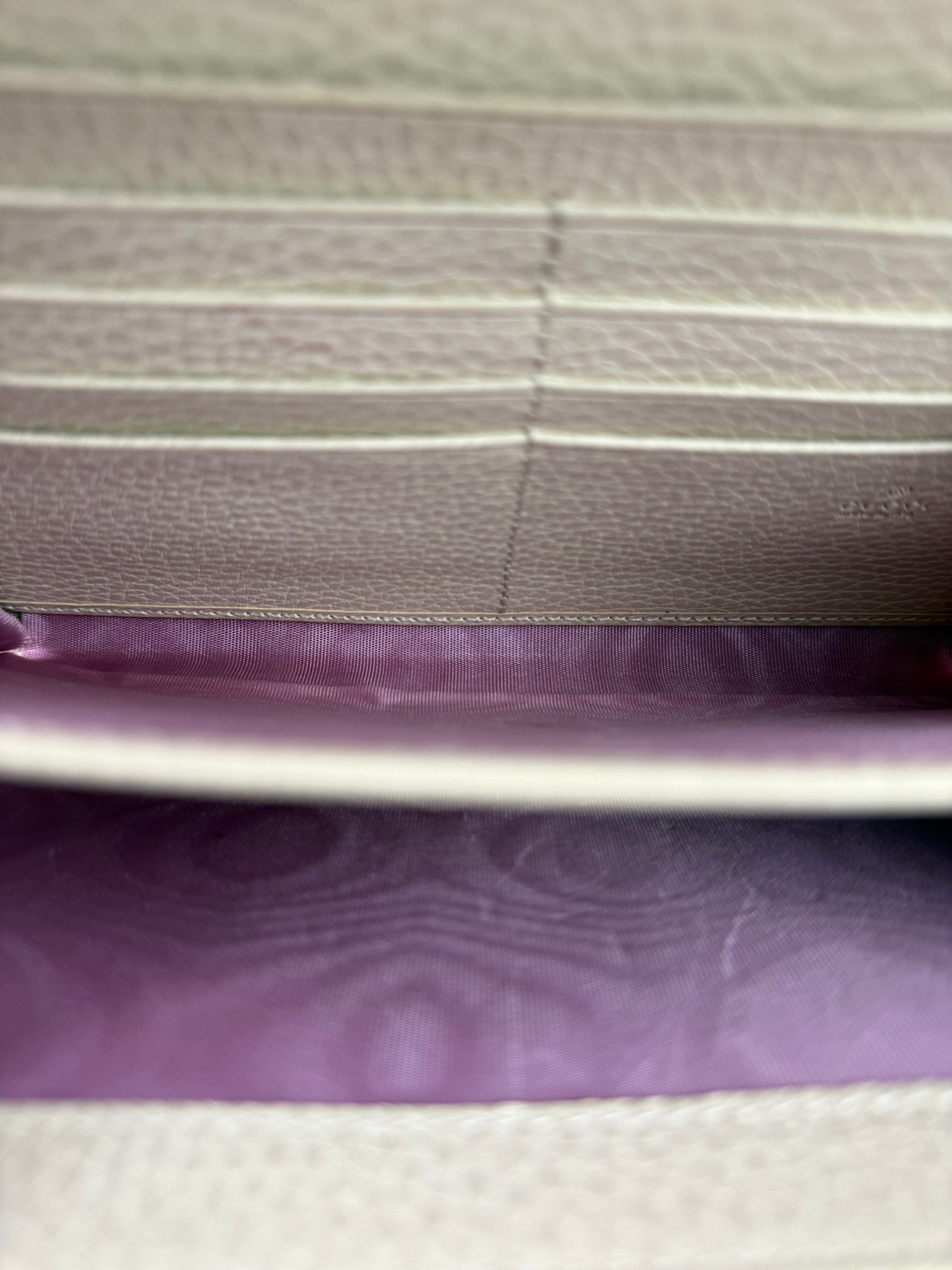 Gucci Beige Leather Dionysus Wallet On Chain