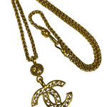 Chanel Vintage CC Logo Filigree Ball Pendant -1995
