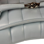 Gucci Blue Leather Horsebit Chain Shoulder Bag