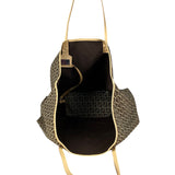 Fendi Vintage Beige Canvas Zucca Shoulder Tote