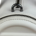 Telfar White Leather Duffle Two-Way Bag