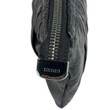 Gucci Black Leather Galaxy Wristlet Clutch