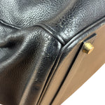 Hermes Black Togo Leather Birkin 40 Handbag Gold 1998