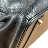 Hermes Black Togo Leather Birkin 40 Handbag Gold 1998