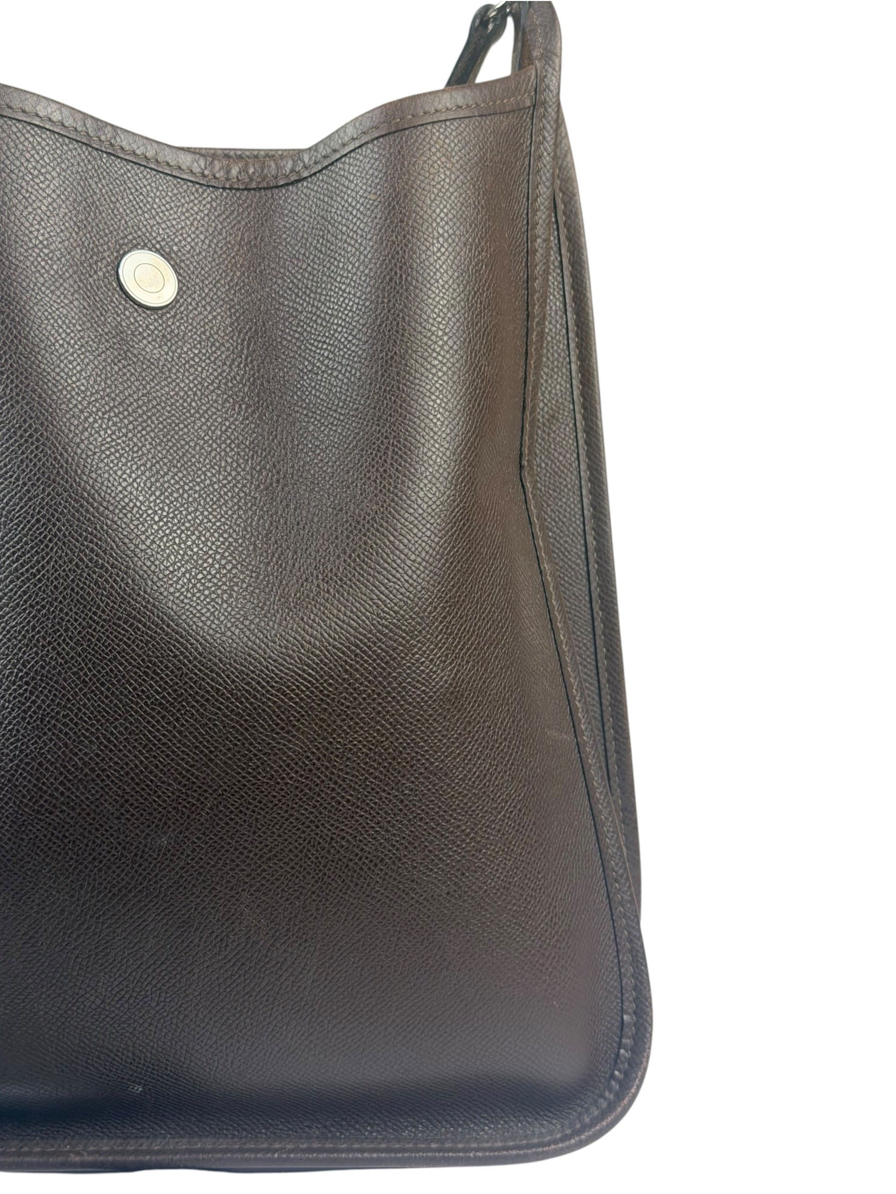 Hermes Brown Leather Vespa Crossbody PM