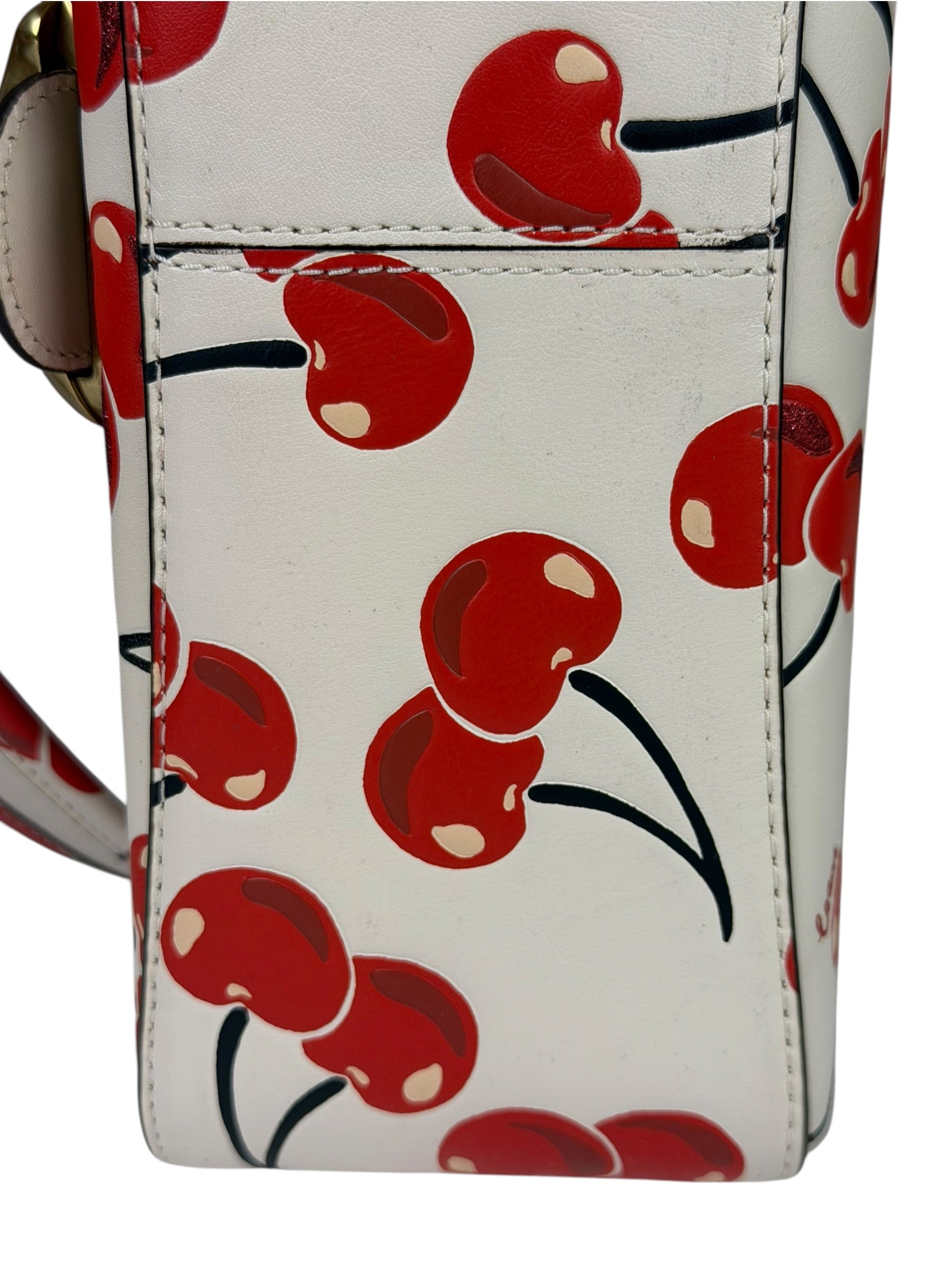 Coach Soft Tabby Shoulder Bag With Cherry Print