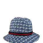 Gucci GG Logo Blue Denim Bucket Hat
