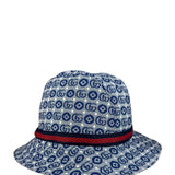 Gucci GG Logo Blue Denim Bucket Hat