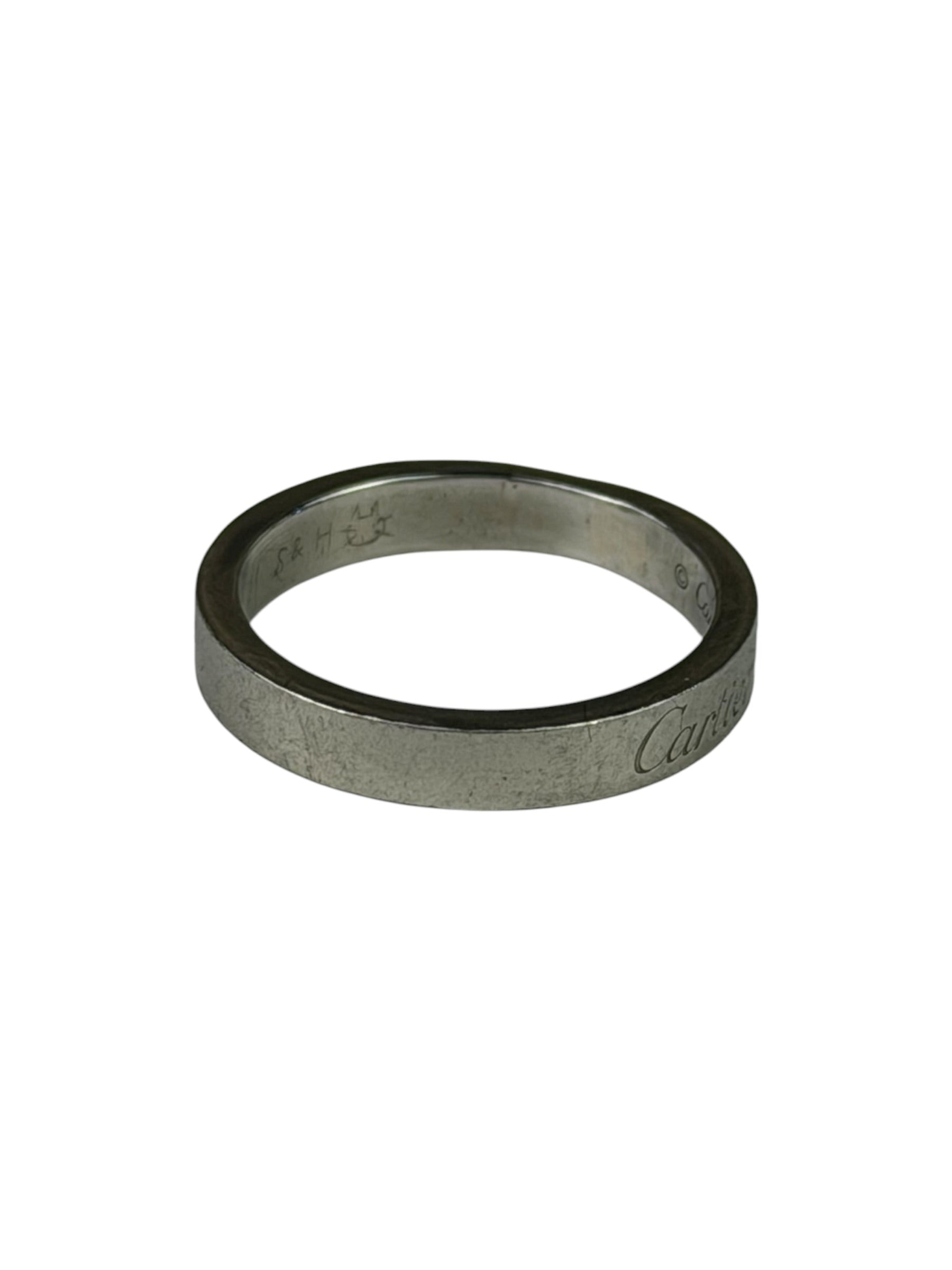 Cartier C De Cartier Wedding Platinum Band