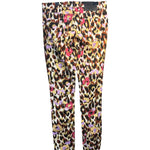 Roberto Cavalli Multicolored Animal-Print Denim Straight Pants