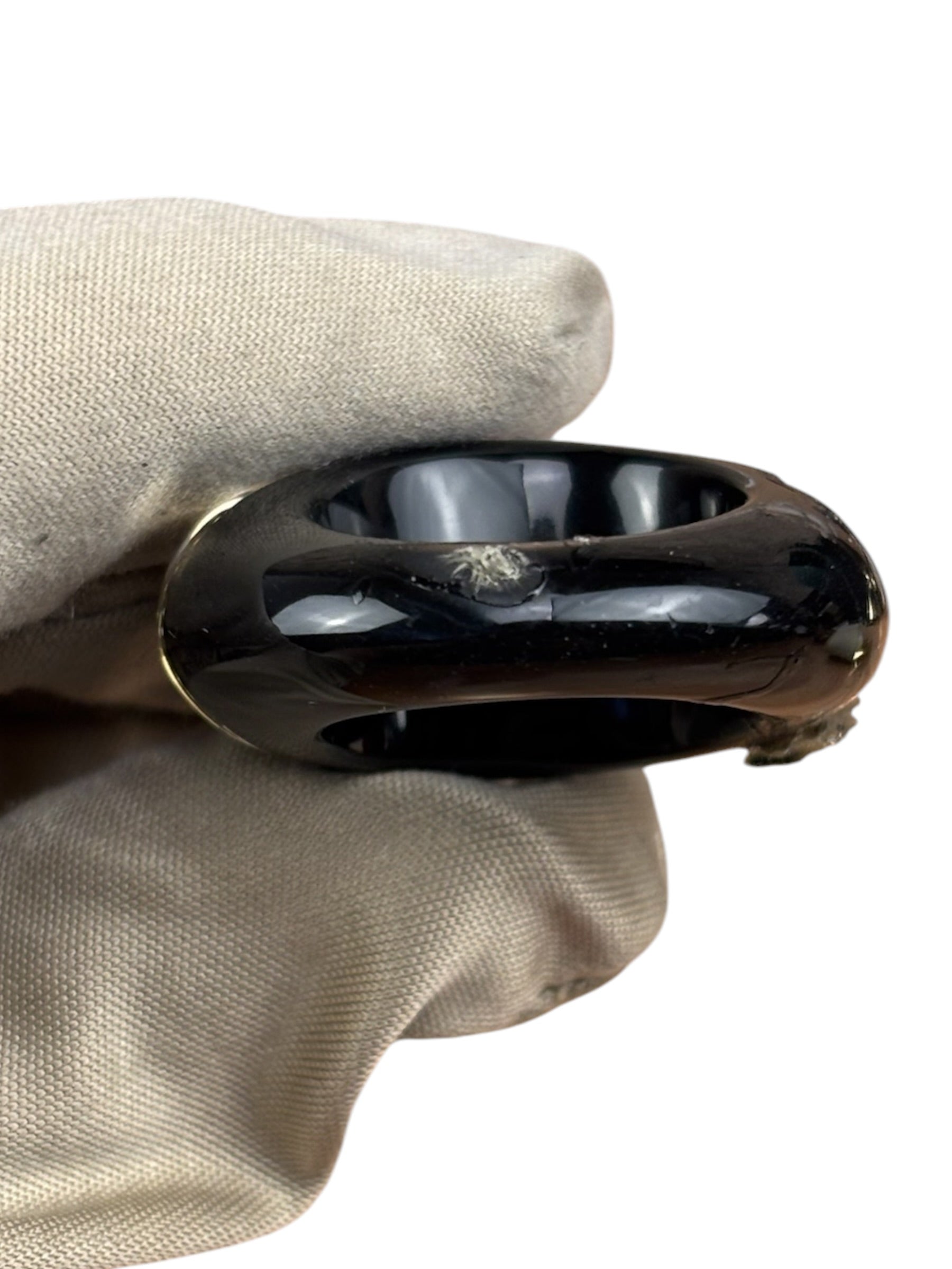 Louis Vuitton Black Resin Inclusion Ring