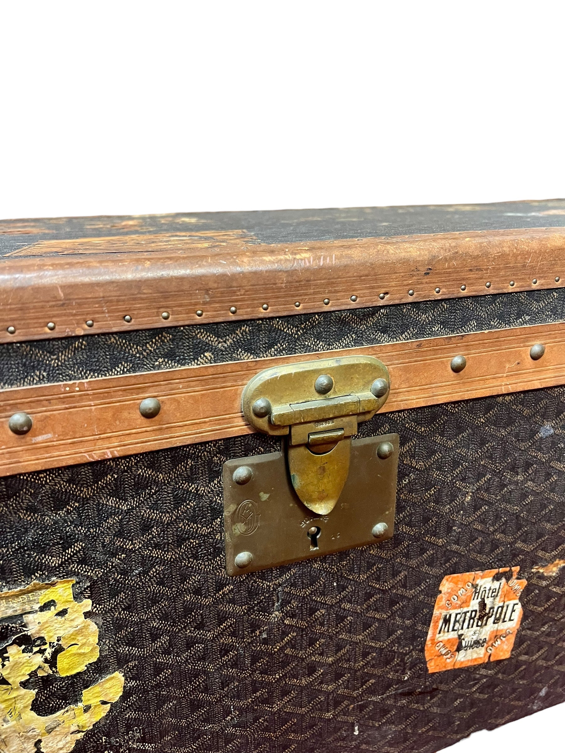 Goyard Vintage ca. 1930s Steamer Trunk