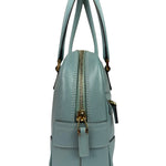 Gucci Blue Leather Micro GG Bowler Bag