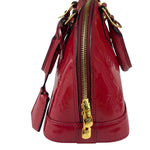 Louis Vuitton Red Vernis Alma BB Two-Way Bag