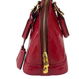 Louis Vuitton Red Vernis Alma BB Two-Way Bag