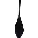 Prada Vintage Black Canvas Shoulder Bag